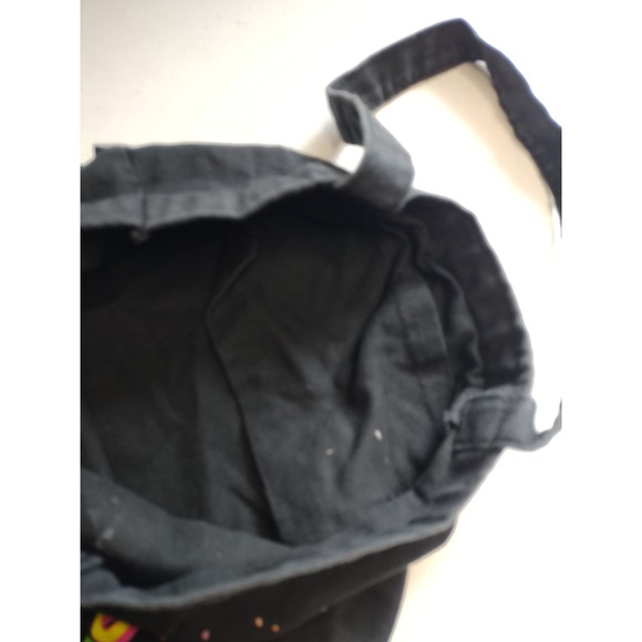 Out of Print Hitchhikers Guide to the Galaxy Tote Bag Black Canvas Dont Panic - Picture 7 of 7